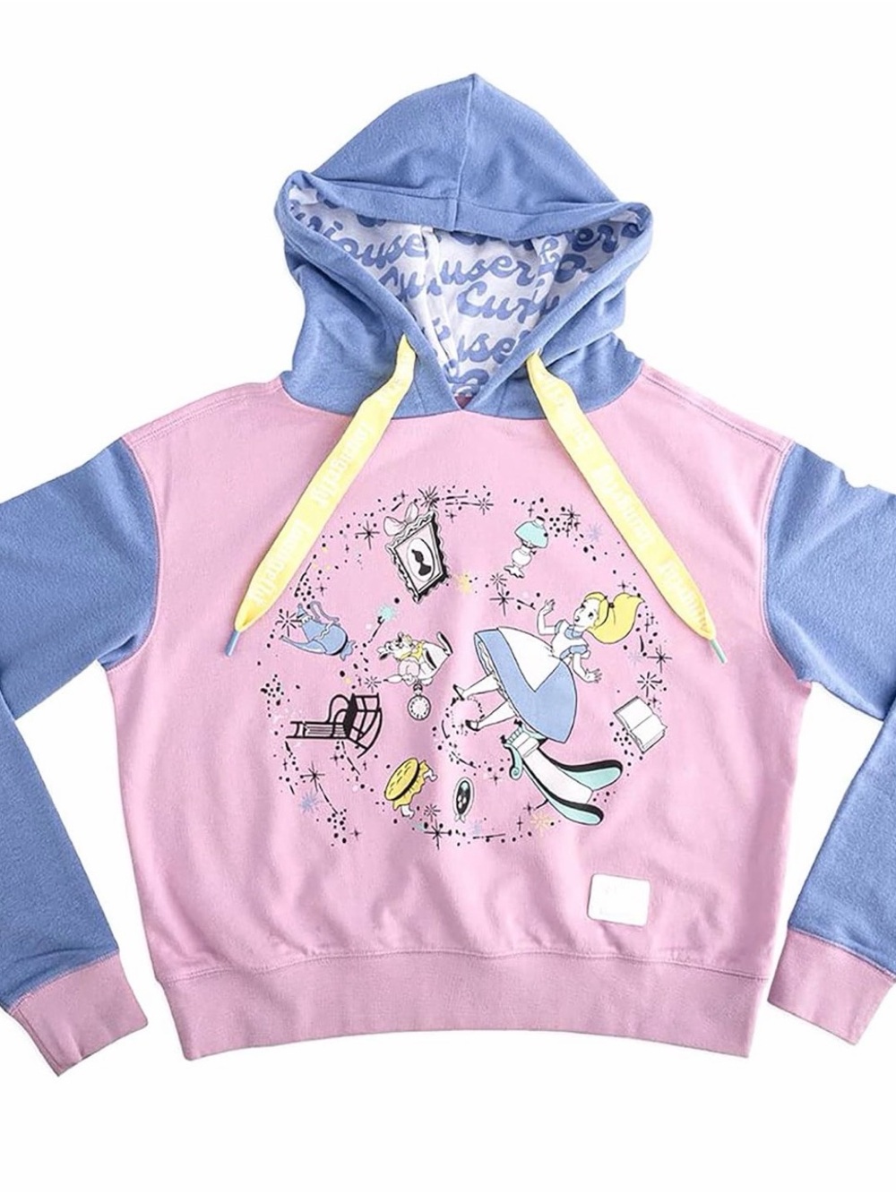 Loungefly Alice in wonderland color block hoodie